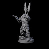Bald Orc C Miniature for Dungeons and Dragons, Pathfinder or other TTRPGs