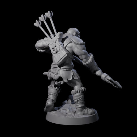 Bald Orc D Miniature for Dungeons and Dragons, Pathfinder or other TTRPGs