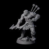 Bald Orc D Miniature for Dungeons and Dragons, Pathfinder or other TTRPGs