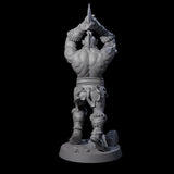 Bald Orc E Miniature for Dungeons and Dragons, Pathfinder or other TTRPGs