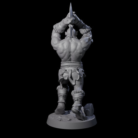 Bald Orc E Miniature for Dungeons and Dragons, Pathfinder or other TTRPGs