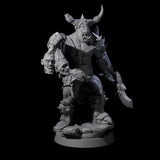 Bald Orc F Miniature for Dungeons and Dragons, Pathfinder or other TTRPGs