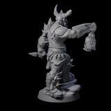 Bald Orc F Miniature for Dungeons and Dragons, Pathfinder or other TTRPGs