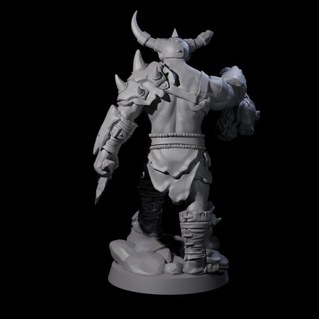 Bald Orc F Miniature for Dungeons and Dragons, Pathfinder or other TTRPGs