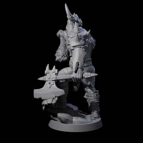 Bald Orc F Miniature for Dungeons and Dragons, Pathfinder or other TTRPGs