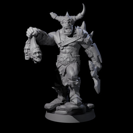 Bald Orc F Miniature for Dungeons and Dragons, Pathfinder or other TTRPGs