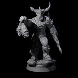 Bald Orc F Miniature for Dungeons and Dragons, Pathfinder or other TTRPGs