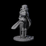 Baleth - Cloaked Fighter Miniature for Dungeons and Dragons, Pathfinder or other TTRPGs