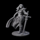 Baleth - Cloaked Fighter Miniature for Dungeons and Dragons, Pathfinder or other TTRPGs