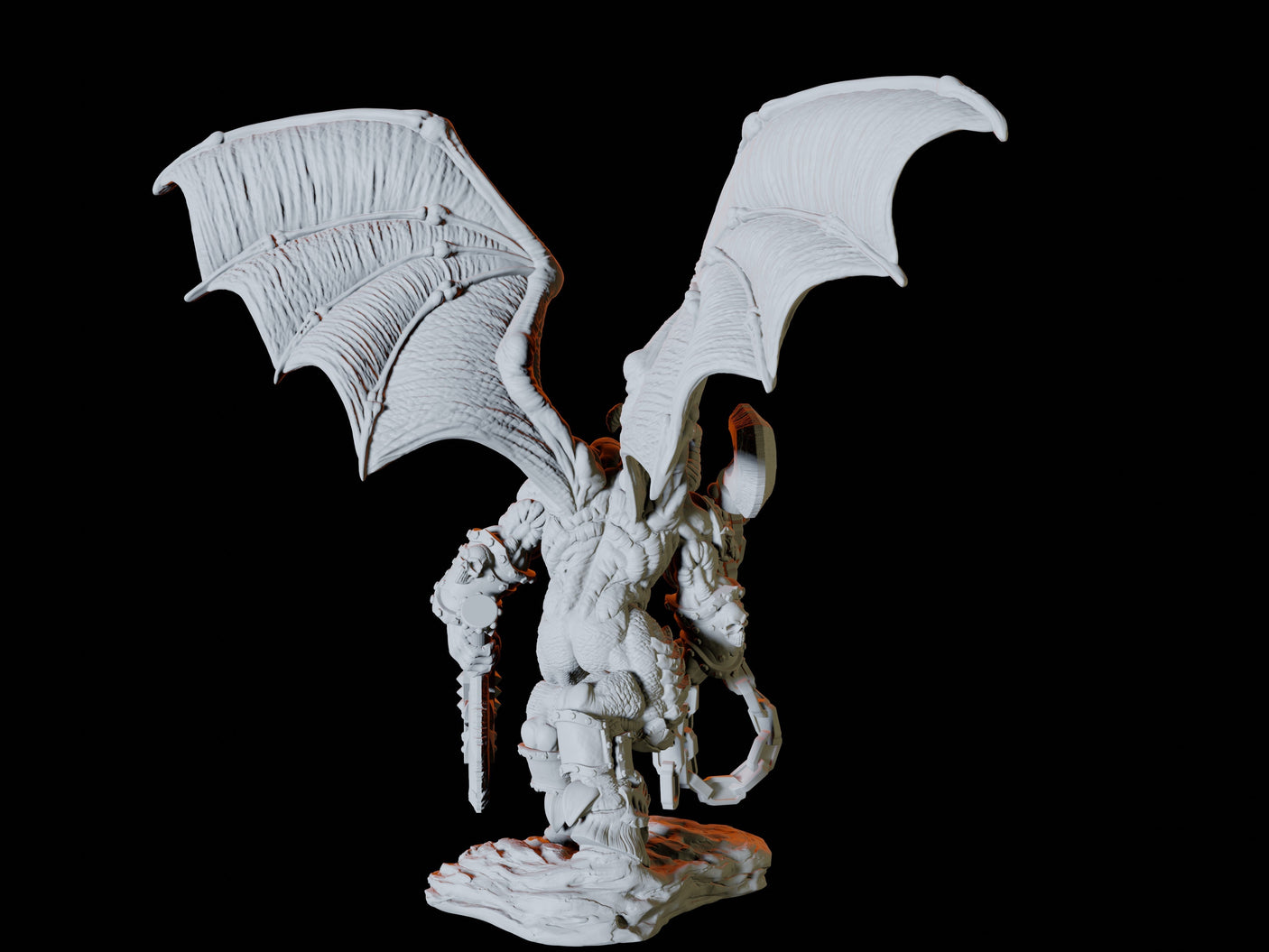 Balor Type B Miniature for Dungeons and Dragons, Pathfinder or other TTRPGs