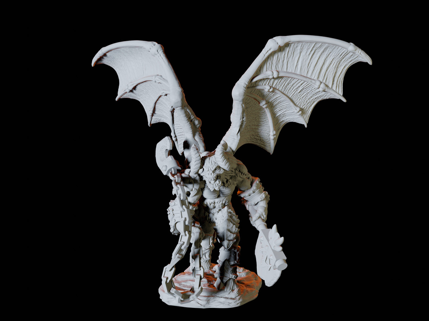 Balor Type B Miniature for Dungeons and Dragons, Pathfinder or other TTRPGs