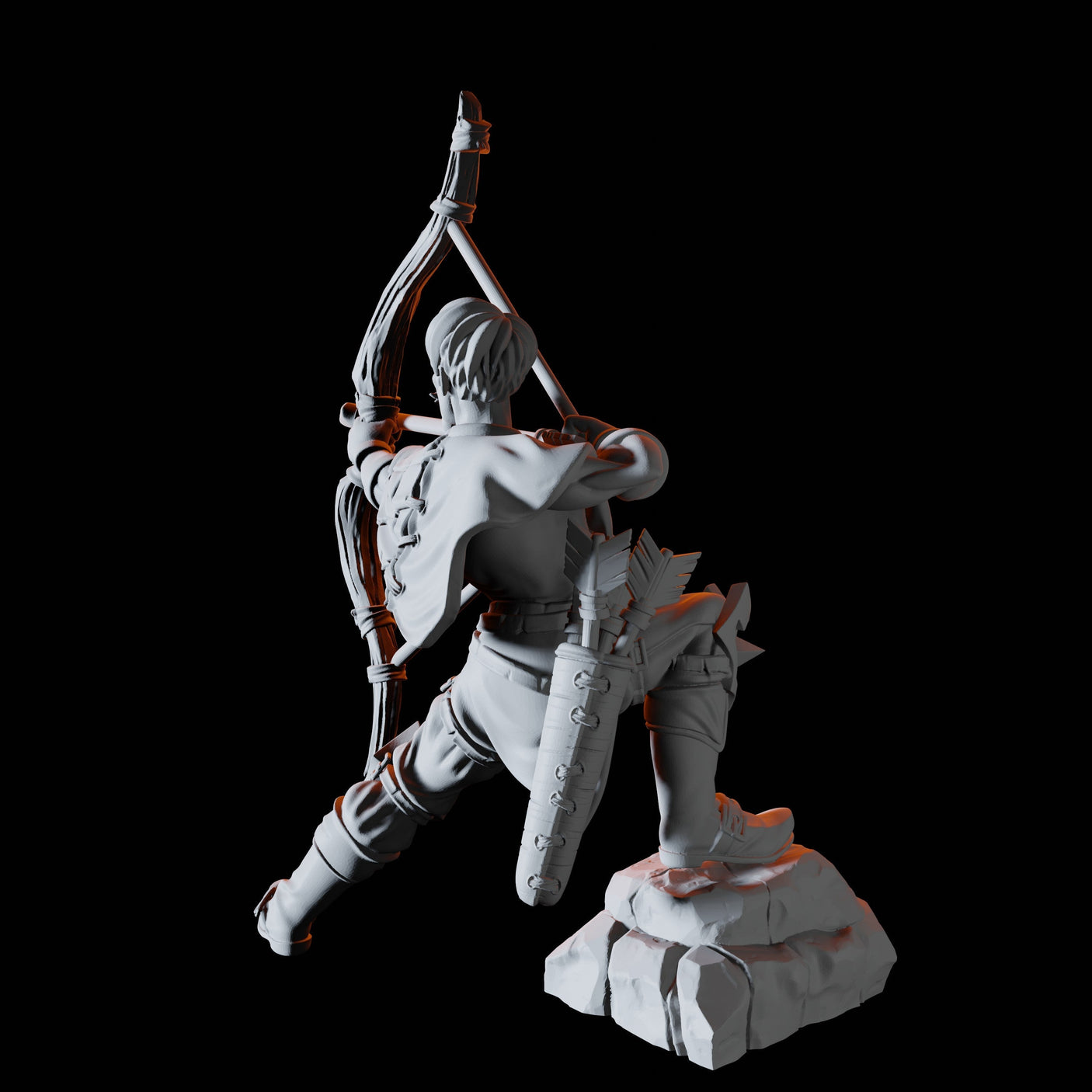 Bandit Archer Miniature for Dungeons and Dragons, Pathfinder or other TTRPGs
