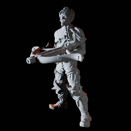 Bandit Crossbowman Miniature for Dungeons and Dragons, Pathfinder or other TTRPGs