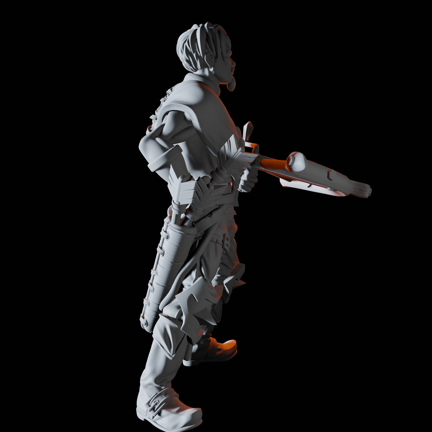 Bandit Crossbowman Miniature for Dungeons and Dragons, Pathfinder or other TTRPGs
