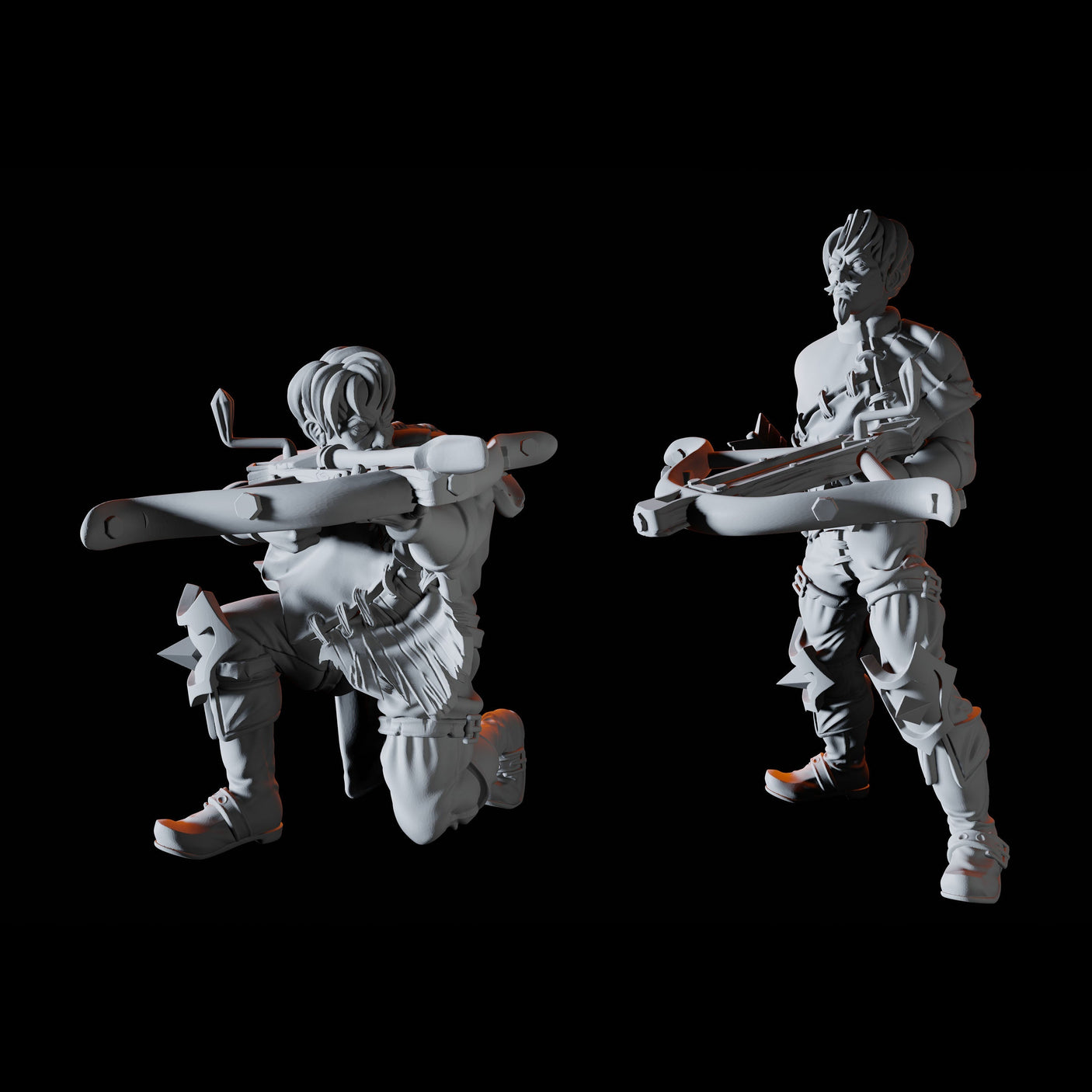 Bandit Crossbowman Miniature for Dungeons and Dragons, Pathfinder or other TTRPGs