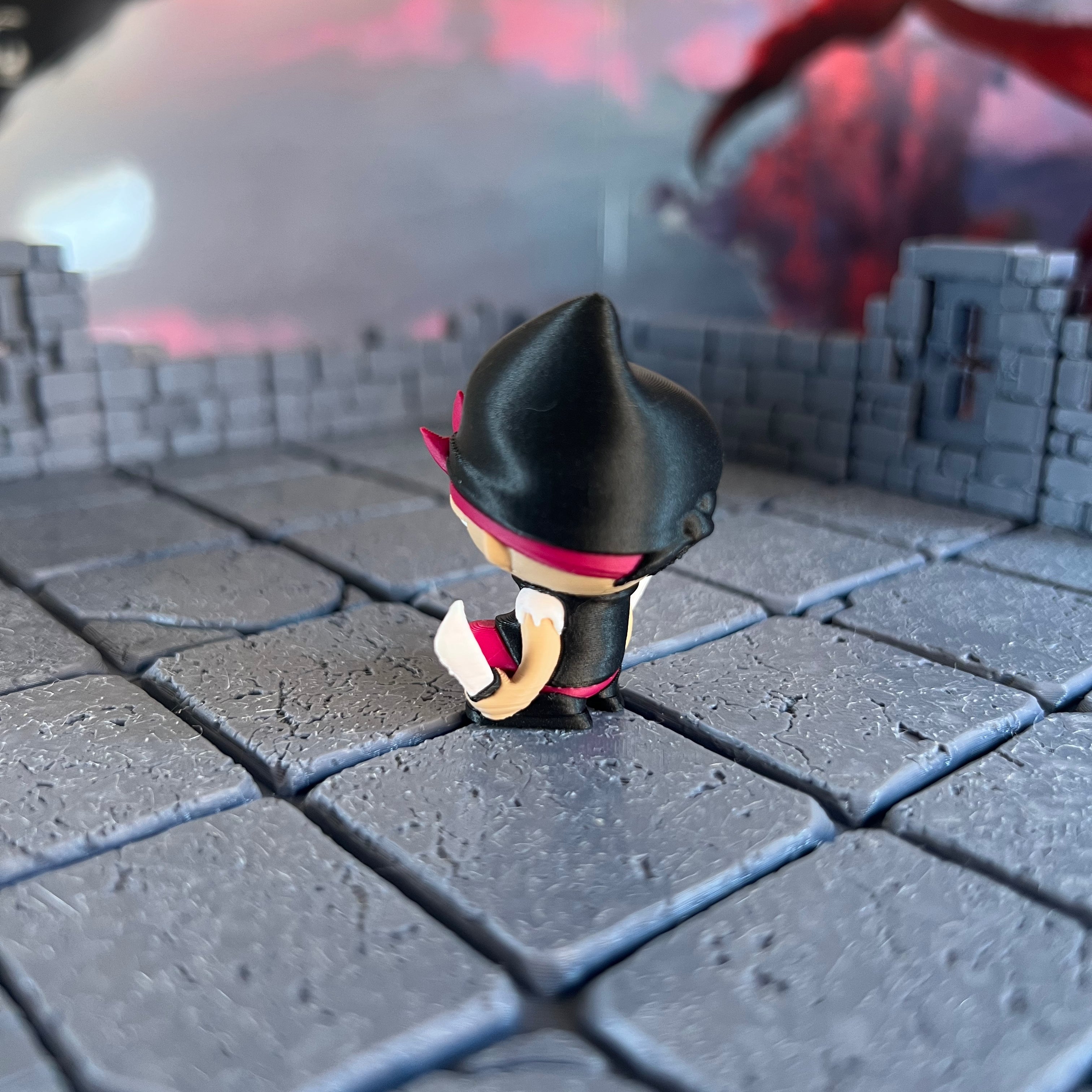 Bandit Gangsters Set of Three Multicolour Table Ready Miniature Miniature for Dungeons and Dragons, Pathfinder or other TTRPGs