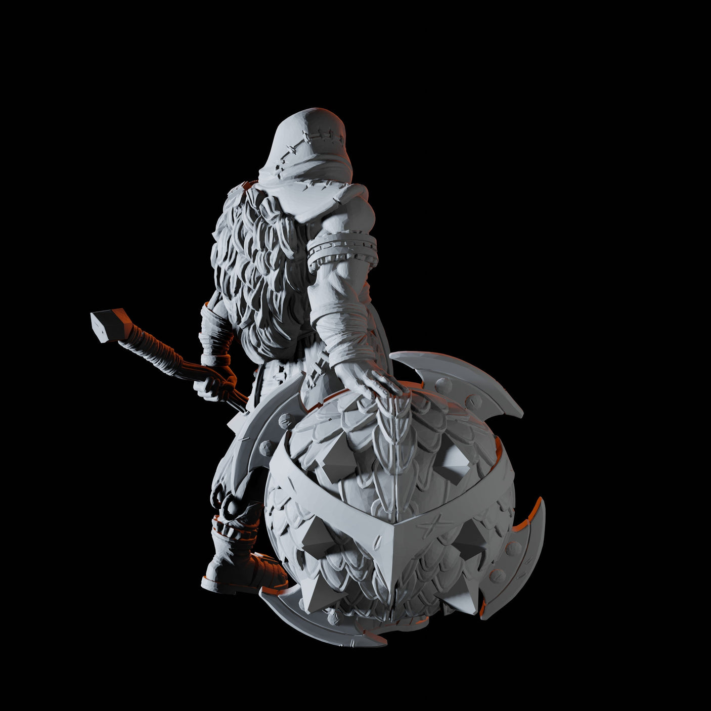 Bandit Leader Miniature for Dungeons and Dragons, Pathfinder or other TTRPGs