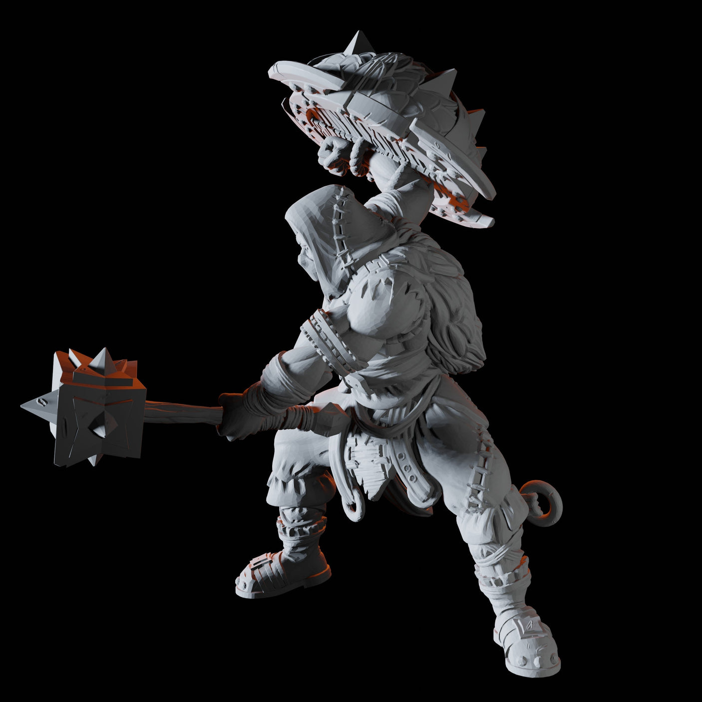Bandit Leader Miniature for Dungeons and Dragons, Pathfinder or other TTRPGs