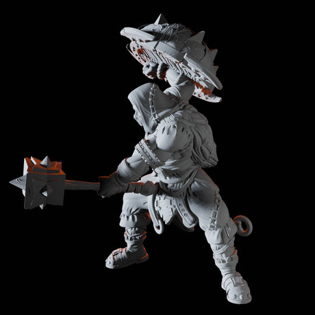 Bandit Leader Miniature for Dungeons and Dragons, Pathfinder or other TTRPGs