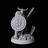 Barbarian Berserker Miniature for Dungeons and Dragons, Pathfinder or other TTRPGs
