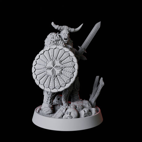 Barbarian Berserker Miniature for Dungeons and Dragons, Pathfinder or other TTRPGs