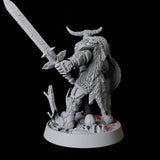 Barbarian Berserker Miniature for Dungeons and Dragons, Pathfinder or other TTRPGs
