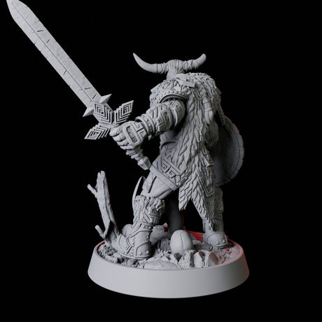 Barbarian Berserker Miniature for Dungeons and Dragons, Pathfinder or other TTRPGs