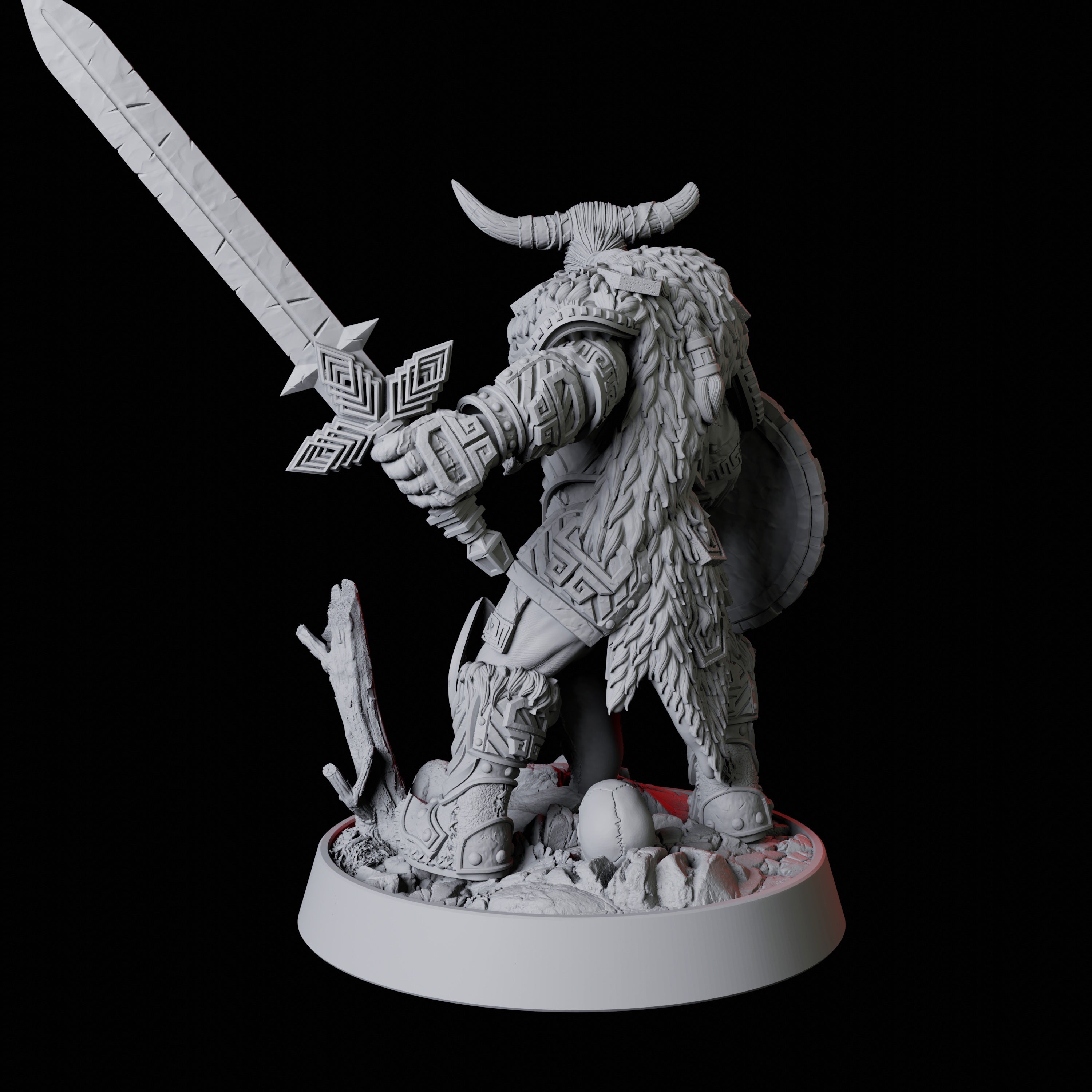 Barbarian Berserker Miniature for Dungeons and Dragons