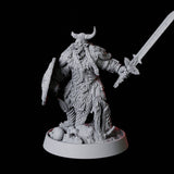 Barbarian Berserker Miniature for Dungeons and Dragons, Pathfinder or other TTRPGs