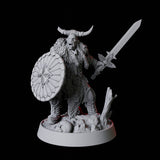 Barbarian Berserker Miniature for Dungeons and Dragons, Pathfinder or other TTRPGs