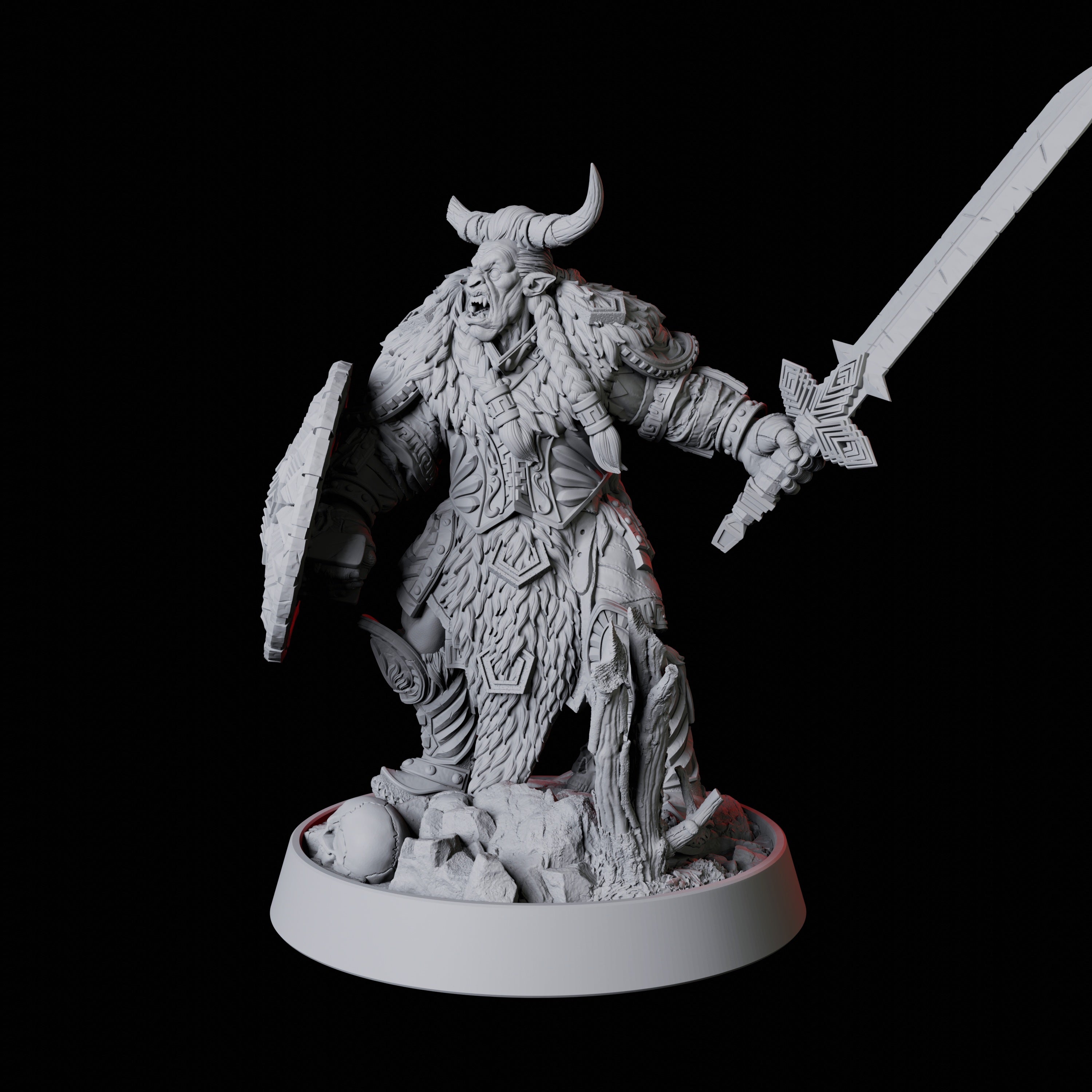 Barbarian Berserker Miniature for Dungeons and Dragons