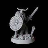 Barbarian Berserker Miniature for Dungeons and Dragons, Pathfinder or other TTRPGs