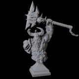 Barbarian Bust Miniature for Dungeons and Dragons, Pathfinder or other TTRPGs