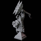 Barbarian Bust Miniature for Dungeons and Dragons, Pathfinder or other TTRPGs