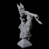 Barbarian Bust Miniature for Dungeons and Dragons, Pathfinder or other TTRPGs