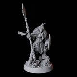 Barbarian Warrior Miniature for Dungeons and Dragons, Pathfinder or other TTRPGs