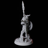 Barbarian Warrior Miniature for Dungeons and Dragons, Pathfinder or other TTRPGs