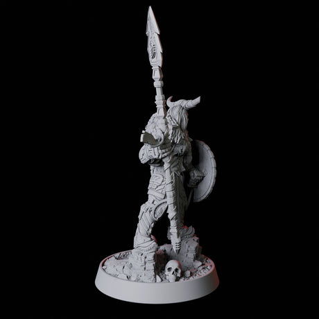 Barbarian Warrior Miniature for Dungeons and Dragons, Pathfinder or other TTRPGs