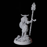 Barbarian Warrior Miniature for Dungeons and Dragons, Pathfinder or other TTRPGs