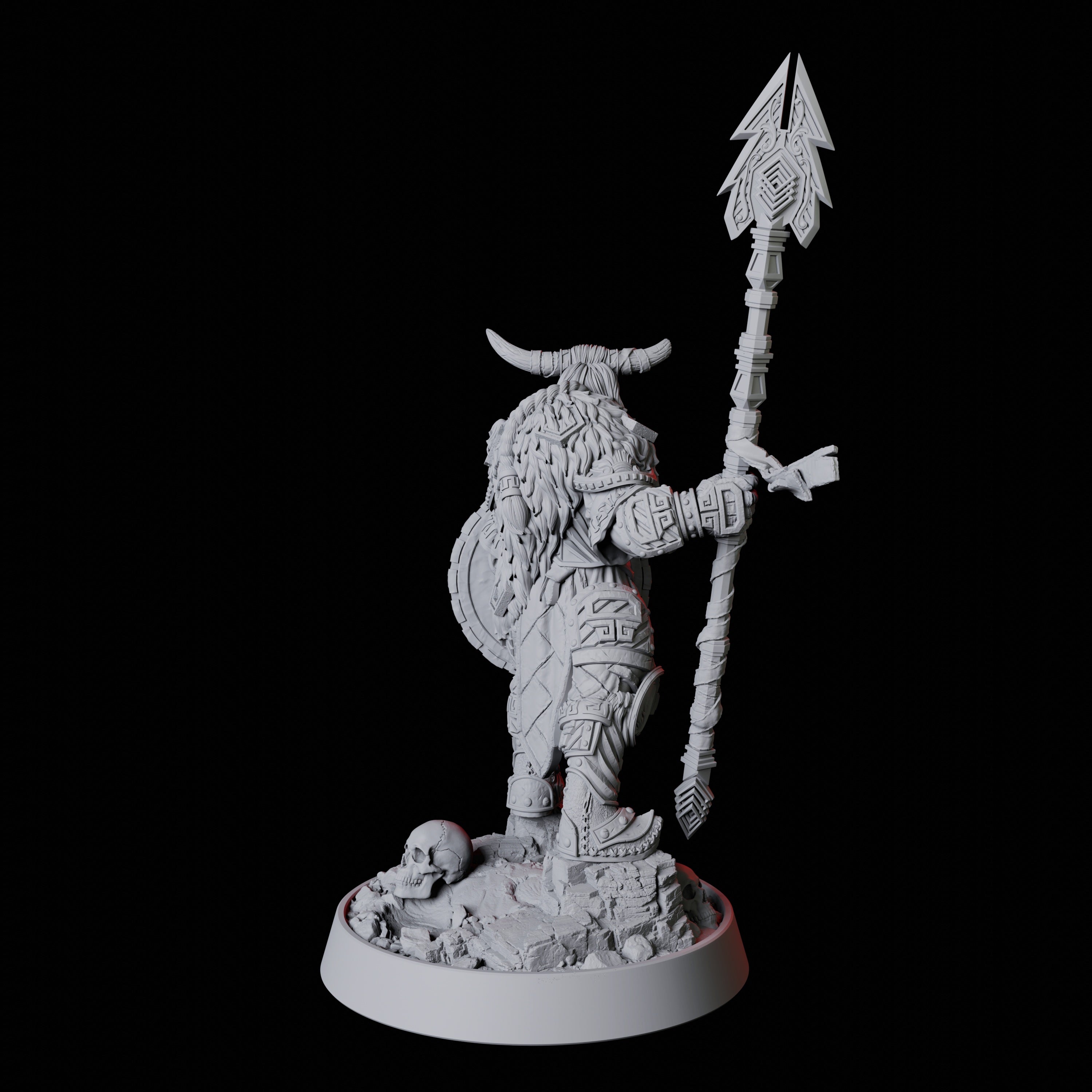 Barbarian Warrior Miniature for Dungeons and Dragons