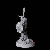 Barbarian Warrior Miniature for Dungeons and Dragons, Pathfinder or other TTRPGs