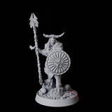 Barbarian Warrior Miniature for Dungeons and Dragons, Pathfinder or other TTRPGs