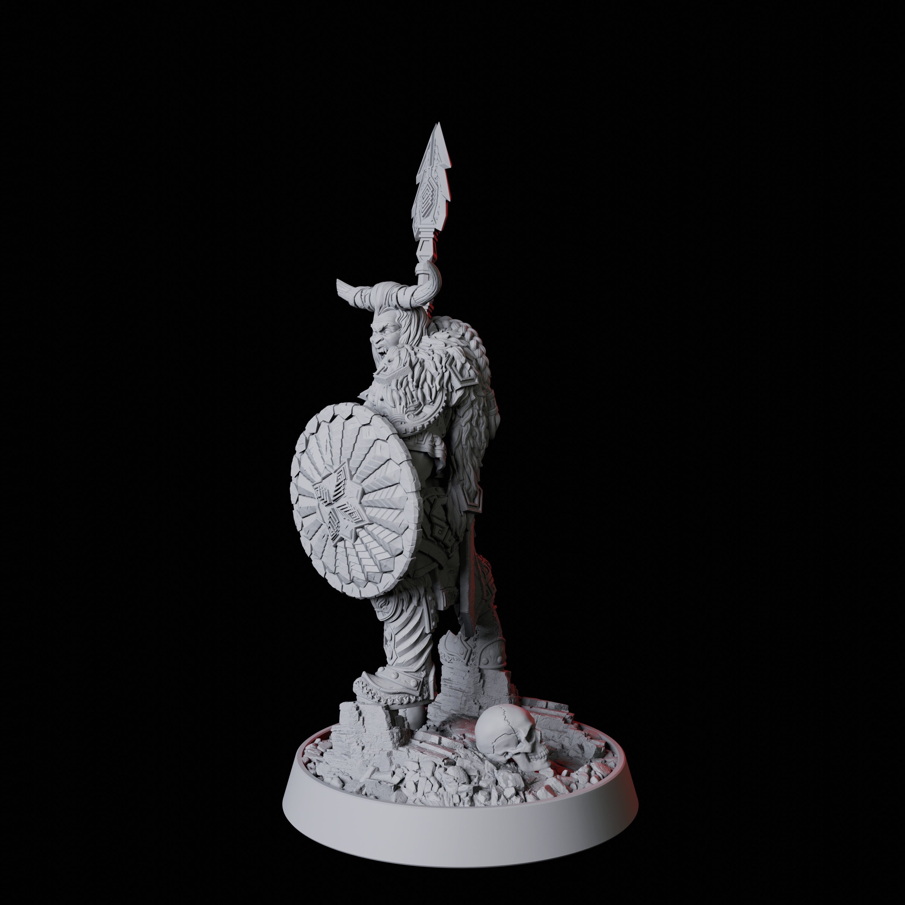 Barbarian Warrior Miniature for Dungeons and Dragons