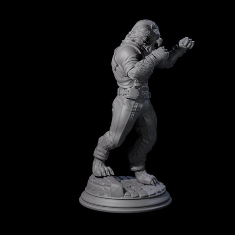 Bare Knuckle Fighter Miniature for Dungeons and Dragons, Pathfinder or other TTRPGs