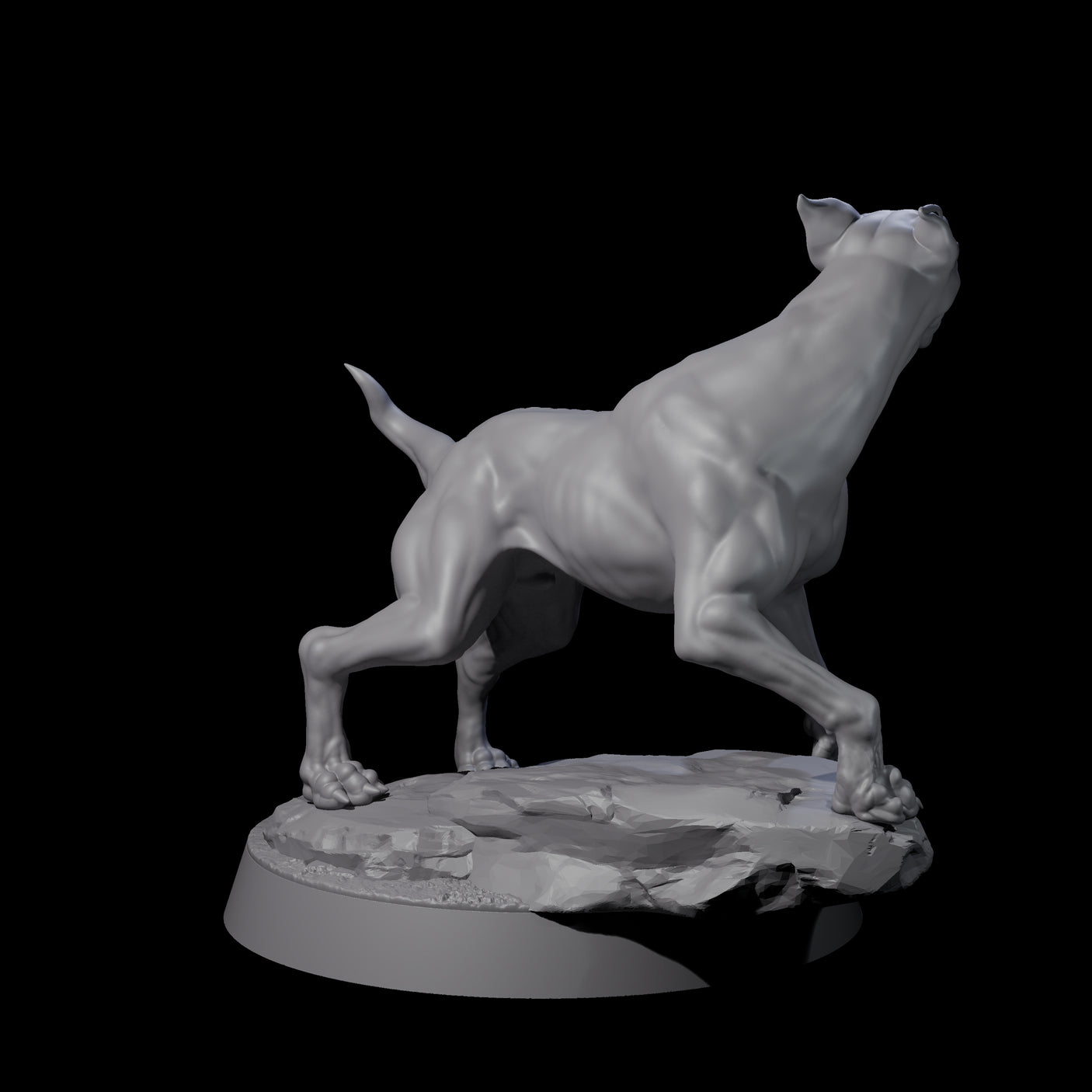 Barking Dog Miniature for Dungeons and Dragons, Pathfinder or other TTRPGs