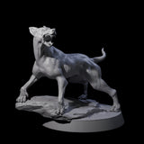 Barking Dog Miniature for Dungeons and Dragons, Pathfinder or other TTRPGs