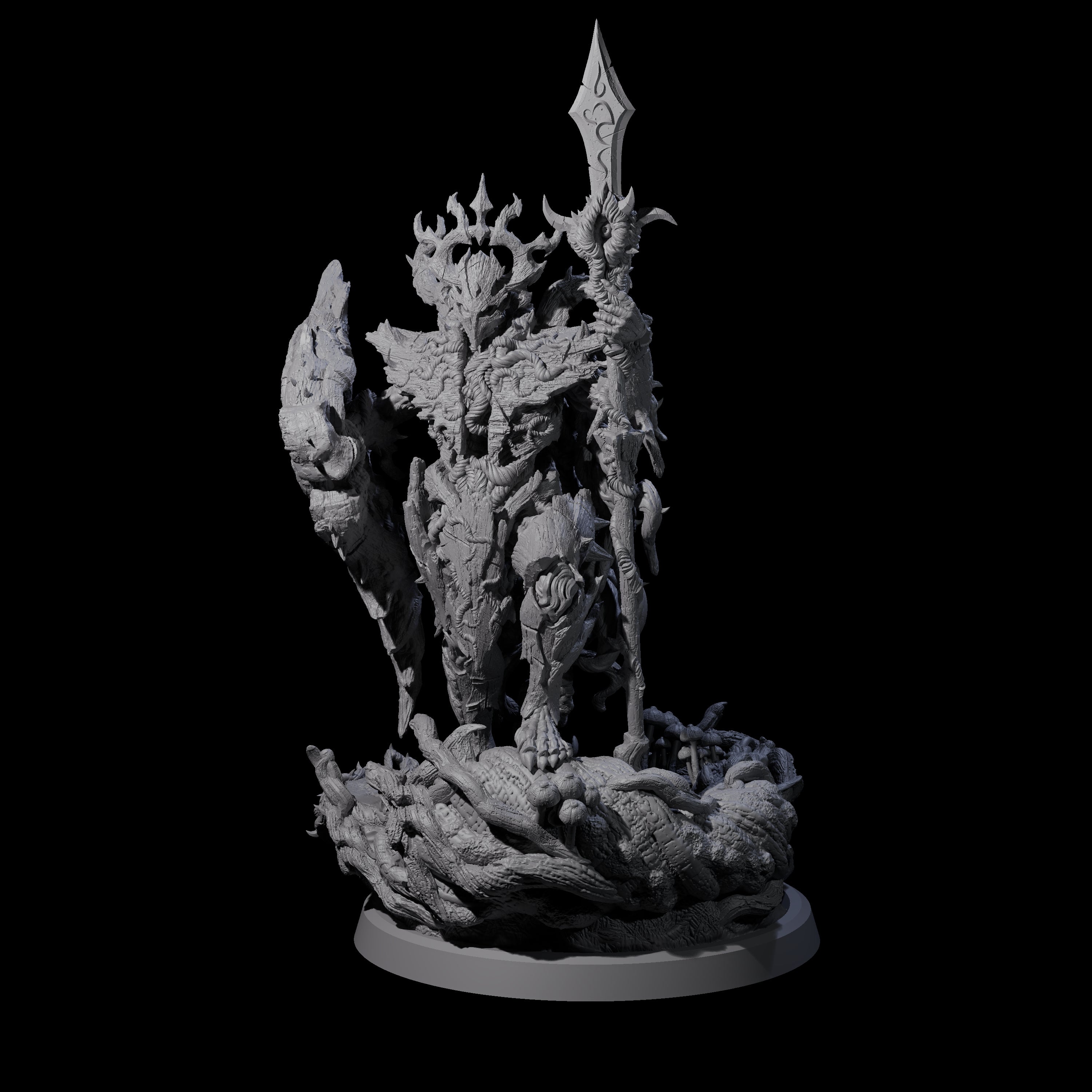 Barky Briar Knight A Miniature for Dungeons and Dragons, Pathfinder or other TTRPGs