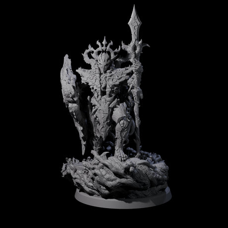 Barky Briar Knight A Miniature for Dungeons and Dragons, Pathfinder or other TTRPGs