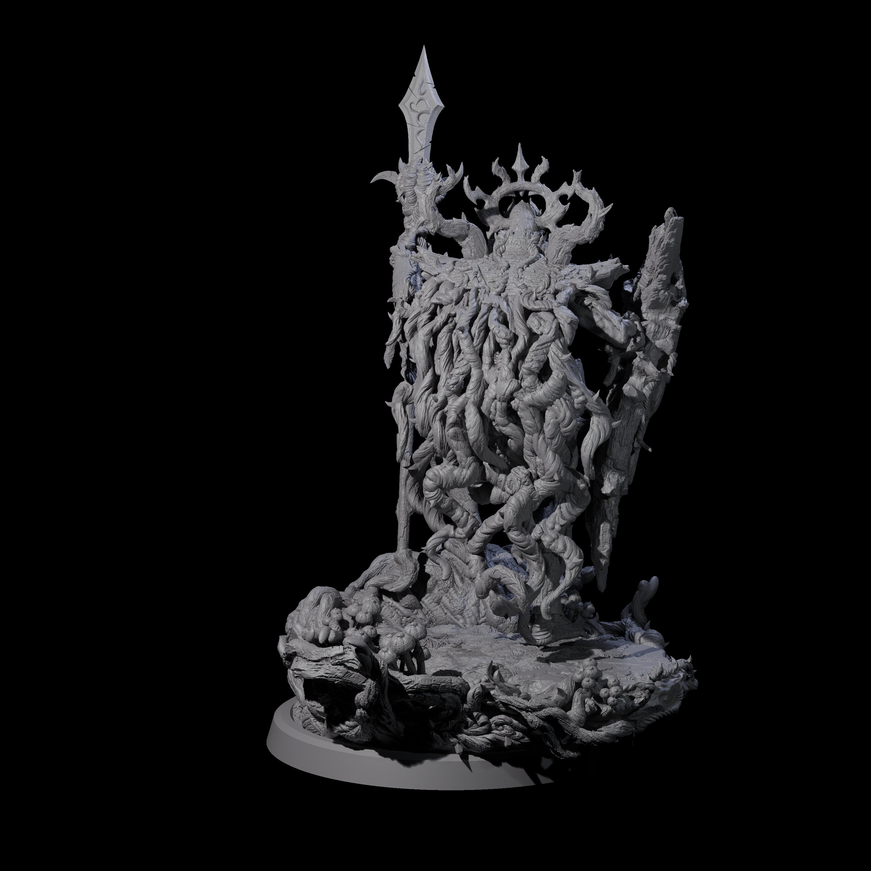 Barky Briar Knight A Miniature for Dungeons and Dragons, Pathfinder or other TTRPGs