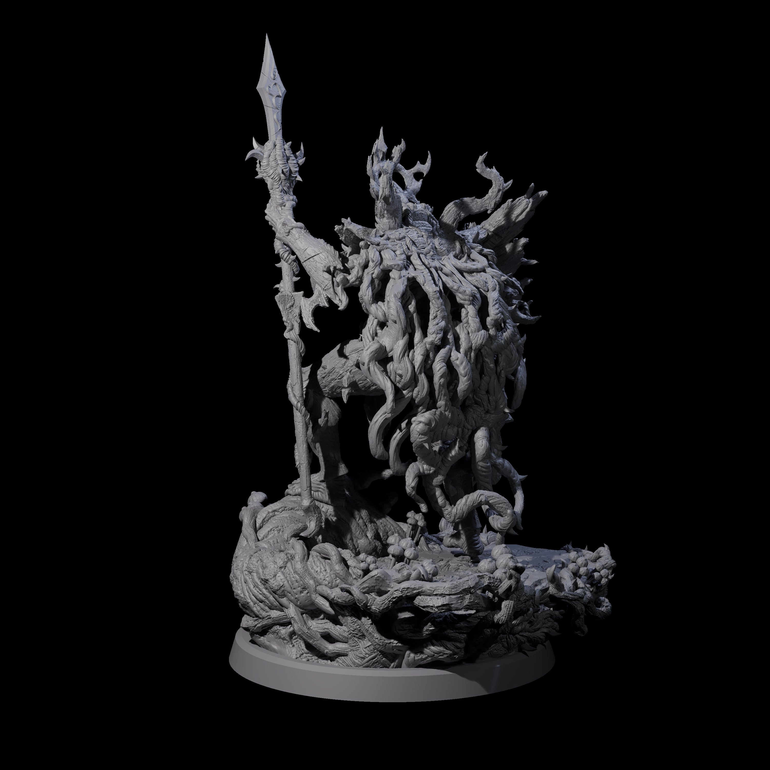 Barky Briar Knight A Miniature for Dungeons and Dragons, Pathfinder or other TTRPGs